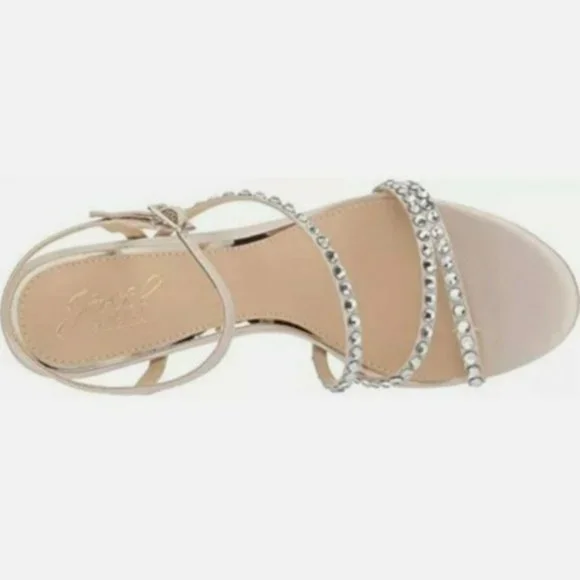 Jewel by Badgley Mischka Marimba Satin Sandal - Picture 2 of 7